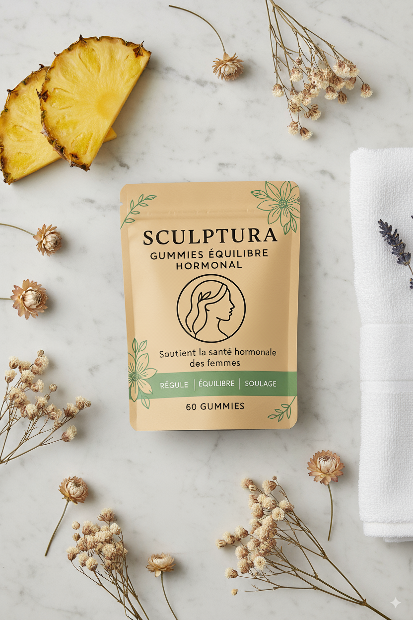 Gummies Équilibre Hormonal – Bien-être féminin (saveur Ananas)